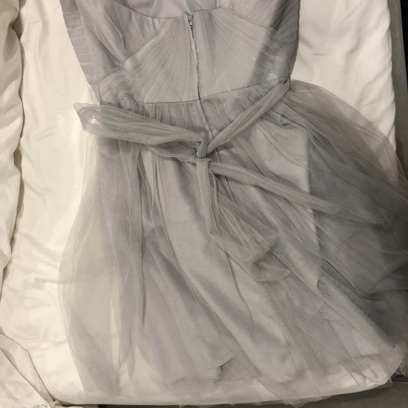 Strapless Gray Mini Cocktail Dress NWT - Picture 4 of 7